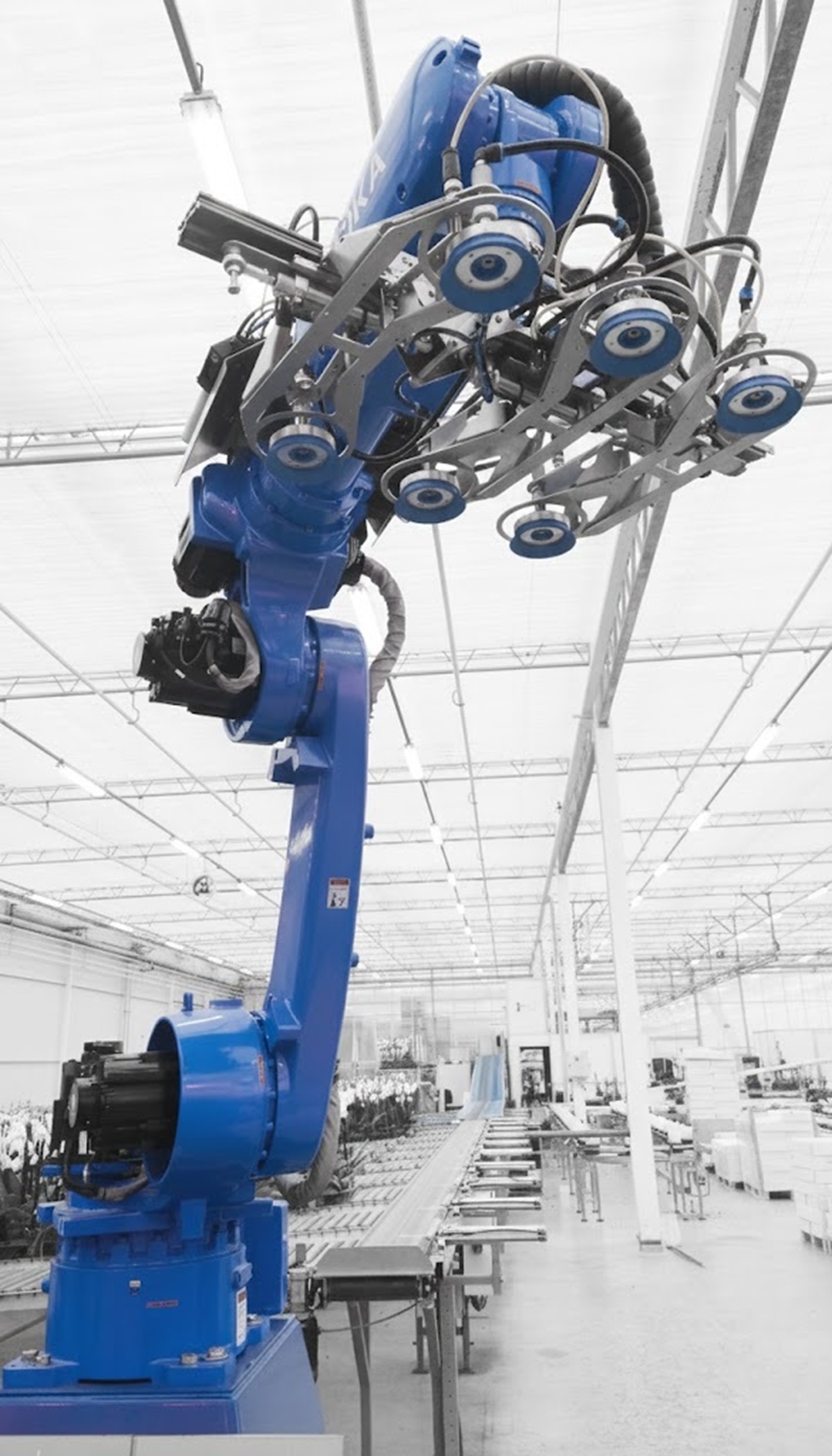 Robot voor ergonomische en continue dozenaanvoer